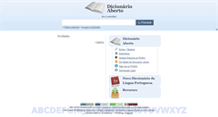 Desktop Screenshot of dicionario-aberto.net
